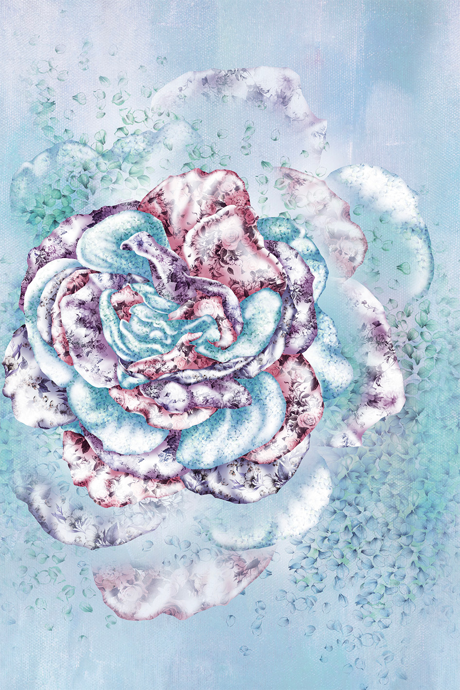Carta da parati Rosa incantata Carta da parati Rosa incantata