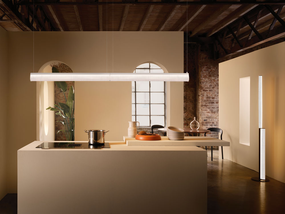 Lampada sospensione – Modula-Double-Light-Gray-Crystal_Kitchen_PhPagani Lampada sospensione